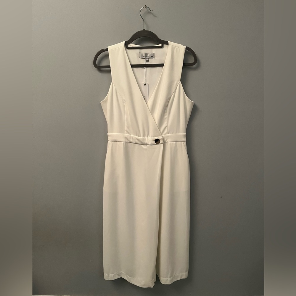 White Cropped Pantsuit Jumper